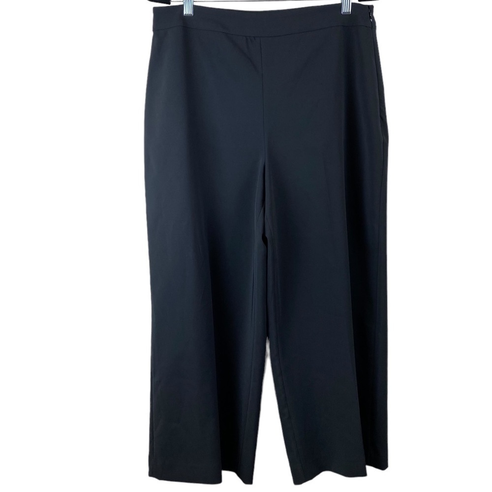 Vince Camuto Women’s cropped wide leg black career pants‎ Sz 10